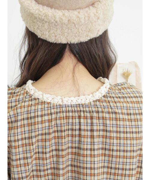 Samansa Mos2(サマンサ モスモス)の「襟レースプルオーバーブラウス(シャツ/ブラウス・レディース・ベージュ/ブラック/グリーン/キナリ・F)」の13枚目の写真