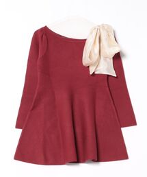 【Holiday collection】肩リボンワンピース