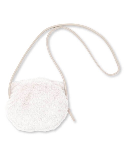 SLAP SLIP（スラップスリップ）の「ウサギネコアニマルフェイスモチーフショルダーポシェット（ショルダーバッグ・キッズ・オフホワイト/ピンク・FREE）」の3枚目の写真