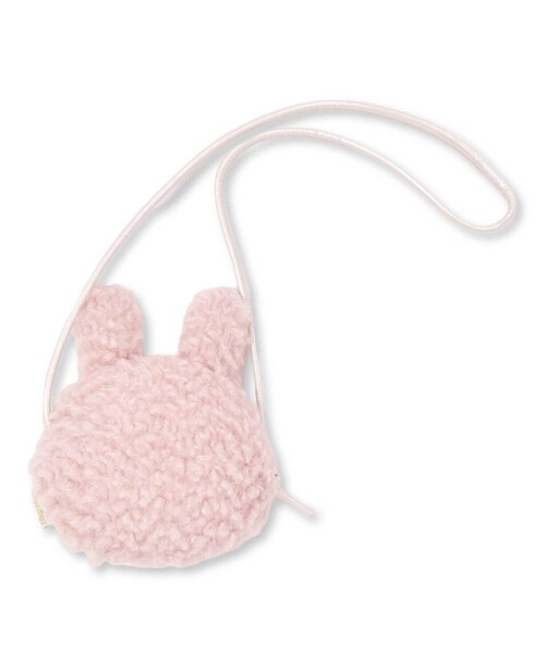 SLAP SLIP（スラップスリップ）の「ウサギネコアニマルフェイスモチーフショルダーポシェット（ショルダーバッグ・キッズ・オフホワイト/ピンク・FREE）」の12枚目の写真