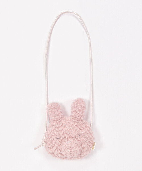 SLAP SLIP（スラップスリップ）の「ウサギネコアニマルフェイスモチーフショルダーポシェット（ショルダーバッグ・キッズ・オフホワイト/ピンク・FREE）」の11枚目の写真