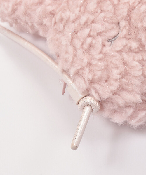 SLAP SLIP（スラップスリップ）の「ウサギネコアニマルフェイスモチーフショルダーポシェット（ショルダーバッグ・キッズ・オフホワイト/ピンク・FREE）」の9枚目の写真