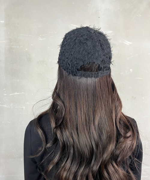 Loco Ocean（ロコオーシャン）の「シャギーキャップ ファーキャップ 野球帽（キャップ・レディース・ベージュ/ブラック・ONE SIZE）」の7枚目の写真