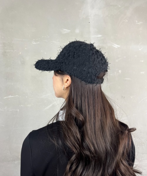 Loco Ocean（ロコオーシャン）の「シャギーキャップ ファーキャップ 野球帽（キャップ・レディース・ベージュ/ブラック・ONE SIZE）」の8枚目の写真