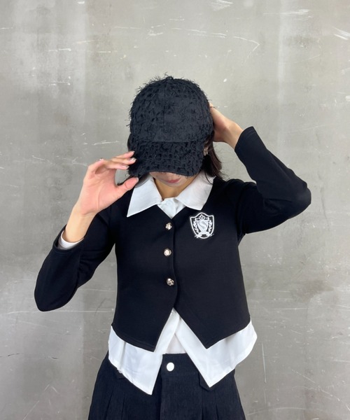 Loco Ocean（ロコオーシャン）の「シャギーキャップ ファーキャップ 野球帽（キャップ・レディース・ベージュ/ブラック・ONE SIZE）」の9枚目の写真