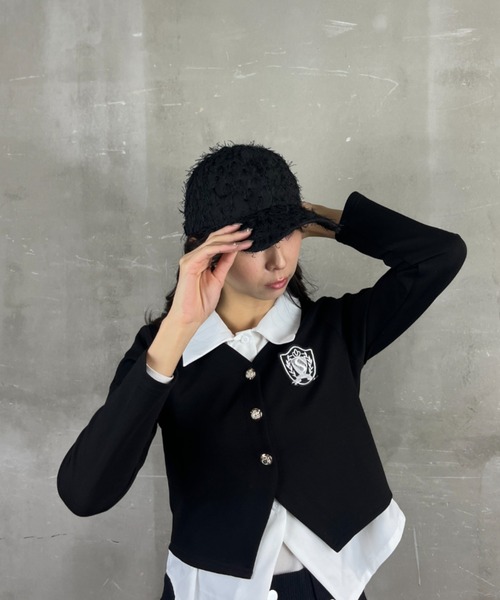 Loco Ocean（ロコオーシャン）の「シャギーキャップ ファーキャップ 野球帽（キャップ・レディース・ベージュ/ブラック・ONE SIZE）」の11枚目の写真