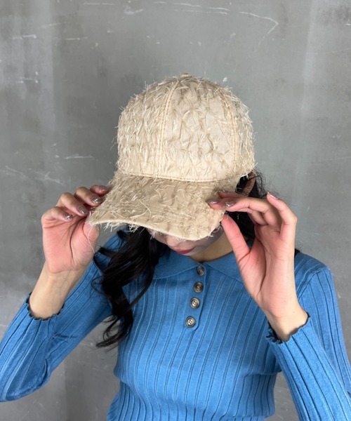 Loco Ocean（ロコオーシャン）の「シャギーキャップ ファーキャップ 野球帽（キャップ・レディース・ベージュ/ブラック・ONE SIZE）」の13枚目の写真