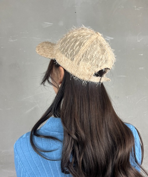 Loco Ocean（ロコオーシャン）の「シャギーキャップ ファーキャップ 野球帽（キャップ・レディース・ベージュ/ブラック・ONE SIZE）」の14枚目の写真