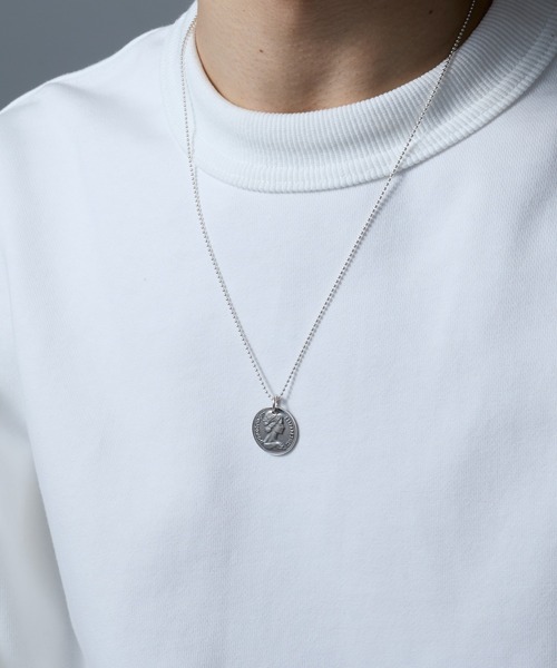 MAISON CLUB（メゾンクラブ）の「【MAISON CLUB】Queen Elizabeth Coin Neclace /Silver925/クイーンエリザベスコインネックレス　シルバー925 KUN（ネックレス・メンズ・シルバー・FREE）」の7枚目の写真