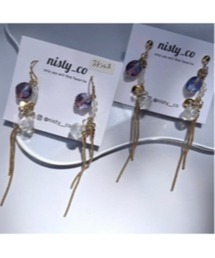 【nisty_co】ラベンダーピアス(MA)
