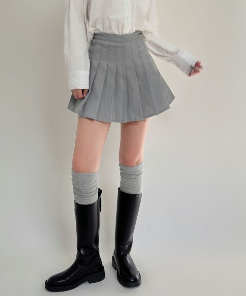 Miniministore(ミニミニストア)の「ニーハイソックス 韓国風くしゅくしゅ靴下(ソックス/靴下・レディース・ダークベージュ/ブラウン/ホワイト/グレー/ブラック/ライトベージュ・FREE)」の13枚目の写真