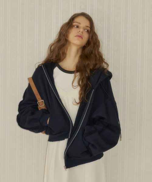 GIUNON（ジウノン）の「long sleeve raglan t / ロングスリーブラグランTシャツ（Tシャツ/カットソー・レディース・グレー/ネイビー・FREE）」の22枚目の写真