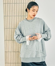 LEPSIM | アシメ切り替えプルオーバー 150585(スウェット)