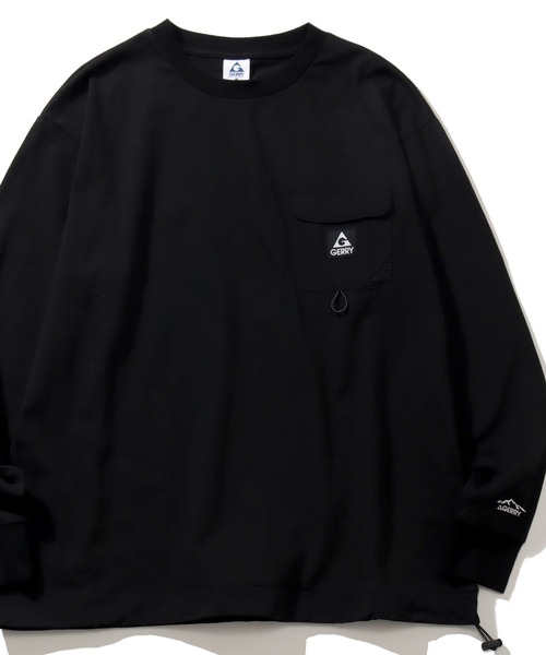 GERRY（ジェリー）の「【GERRY/ジェリー】ナイロンポケットロングスリーブTシャツ（Tシャツ/カットソー・メンズ・ブラック/ホワイト/ネイビー/アッシュグレー・M/LL/L）」の3枚目の写真