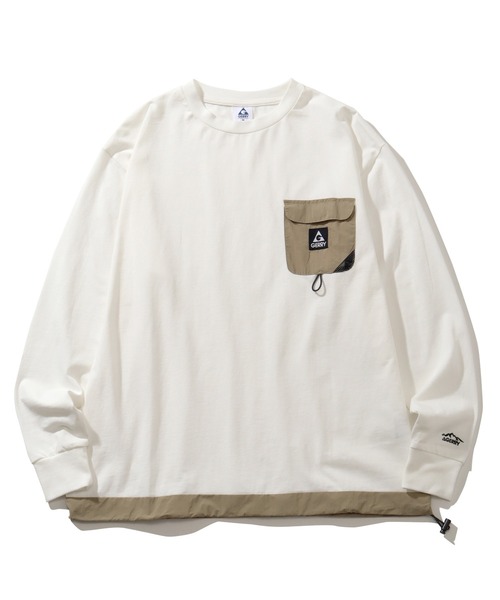 GERRY（ジェリー）の「【GERRY/ジェリー】ナイロンポケットロングスリーブTシャツ（Tシャツ/カットソー・メンズ・ブラック/ホワイト/ネイビー/アッシュグレー・M/LL/L）」の5枚目の写真