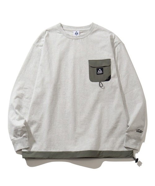 GERRY（ジェリー）の「【GERRY/ジェリー】ナイロンポケットロングスリーブTシャツ（Tシャツ/カットソー・メンズ・ブラック/ホワイト/ネイビー/アッシュグレー・M/LL/L）」の8枚目の写真