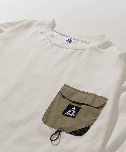 GERRY（ジェリー）の「【GERRY/ジェリー】ナイロンポケットロングスリーブTシャツ（Tシャツ/カットソー・メンズ・ブラック/ホワイト/ネイビー/アッシュグレー・M/LL/L）」の10枚目の写真