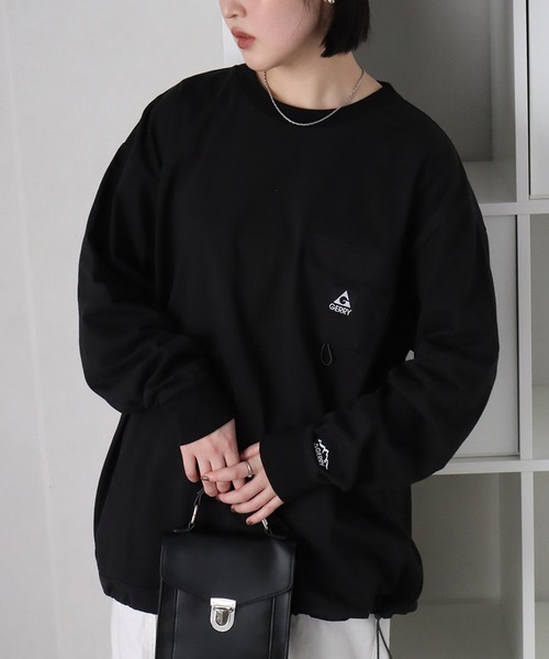 GERRY（ジェリー）の「【GERRY/ジェリー】ナイロンポケットロングスリーブTシャツ（Tシャツ/カットソー・メンズ・ブラック/ホワイト/ネイビー/アッシュグレー・M/LL/L）」の18枚目の写真