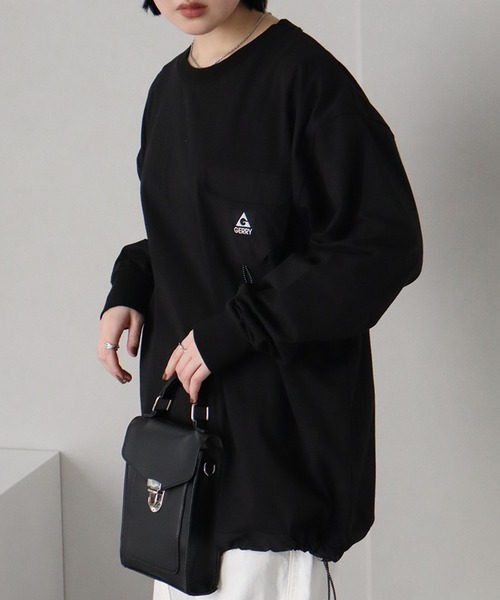 GERRY（ジェリー）の「【GERRY/ジェリー】ナイロンポケットロングスリーブTシャツ（Tシャツ/カットソー・メンズ・ブラック/ホワイト/ネイビー/アッシュグレー・M/LL/L）」の19枚目の写真