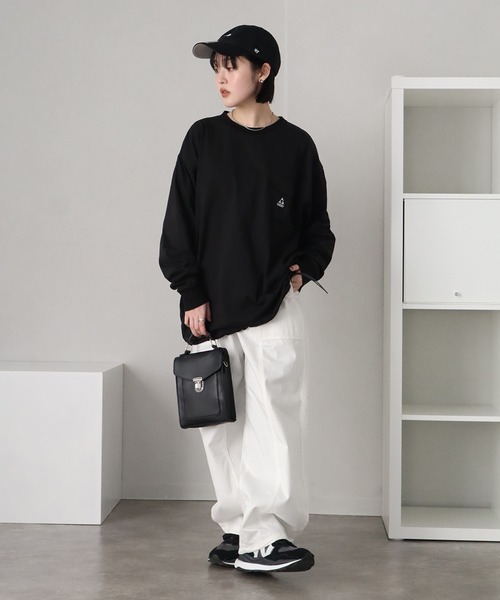 GERRY（ジェリー）の「【GERRY/ジェリー】ナイロンポケットロングスリーブTシャツ（Tシャツ/カットソー・メンズ・ブラック/ホワイト/ネイビー/アッシュグレー・M/LL/L）」の21枚目の写真