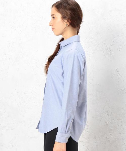 green label relaxing（グリーンレーベルリラクシング）の「La Porte C OX シャツ◆（シャツ/ブラウス・レディース・ホワイト/ライトブルー・MEDIUM/SMALL）」の5枚目の写真