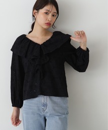 N.（N. Natural Beauty Basic） | ラッフルレースブラウス(シャツ/ブラウス)