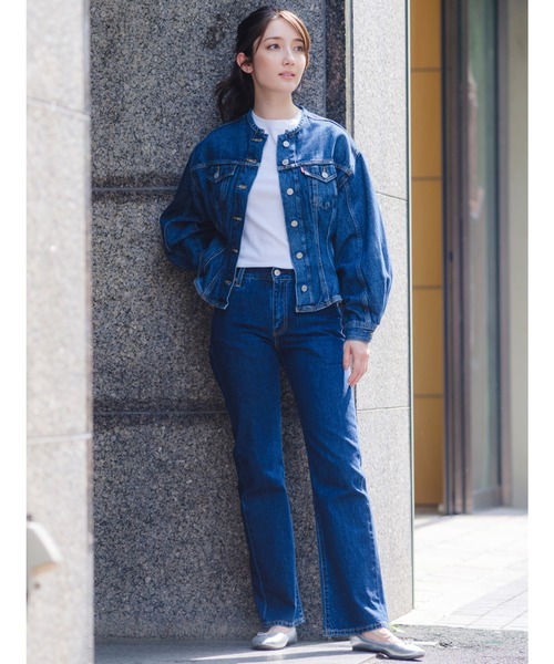 Levi's/リーバイス SCULPTED トラッカージャケット ダーク