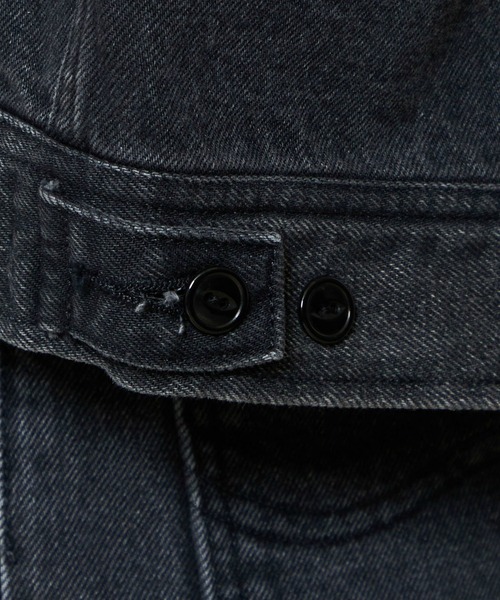 Lee（リー）の「Lee/リー【新色】STANDARD WARDROBE ライダース デニムジャケット ルーズシルエット（デニムジャケット・レディース・ライトインディゴブルー/ブラック系その他・SMALL/MEDIUM）」の16枚目の写真