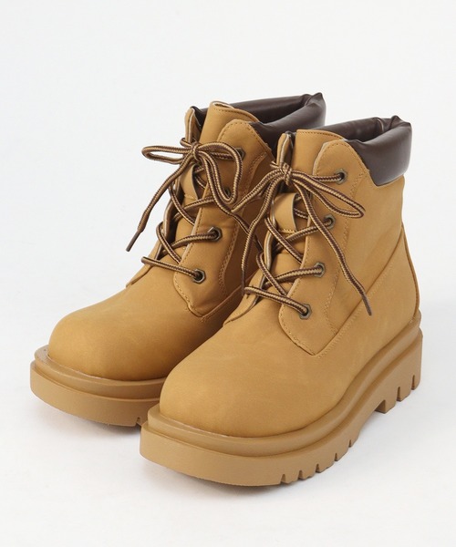 LibertyDoll（リバティードール）の「Liberty doll /レースアップ ミッドカット ワークブーツ(9146)（ブーツ・レディース・キャメル/ブラック/グレー/ダークブラウン・SS/S/M/L/LL/40/41/42/43/44）」の11枚目の写真