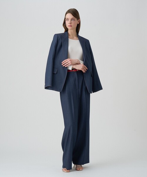 ANAYI(アナイ)の「レーヨンナイロンリブ プルオーバー(ニット/セーター・レディース・ミント/ホワイト/ブラック・38/36)」の7枚目の写真