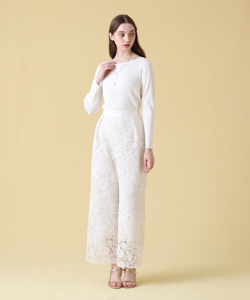 ANAYI(アナイ)の「レーヨンナイロンリブ プルオーバー(ニット/セーター・レディース・ミント/ホワイト/ブラック・38/36)」の10枚目の写真