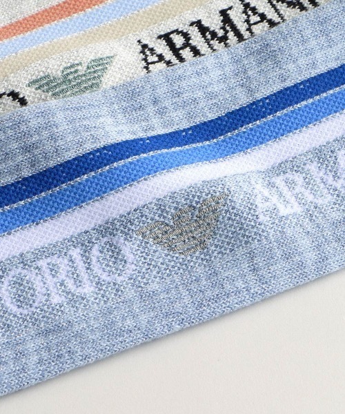 EMPORIO ARMANI(エンポリオアルマーニ)の「EMPORIO ARMANI レディース スポーティ クルーソックス 03440103(ソックス/靴下・レディース・ブラック/ライトグレー/サックスブルー/オフホワイト・23-25cm)」の13枚目の写真
