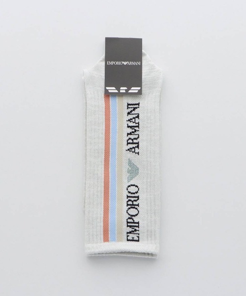 EMPORIO ARMANI(エンポリオアルマーニ)の「EMPORIO ARMANI レディース スポーティ クルーソックス 03440103(ソックス/靴下・レディース・ブラック/ライトグレー/サックスブルー/オフホワイト・23-25cm)」の14枚目の写真