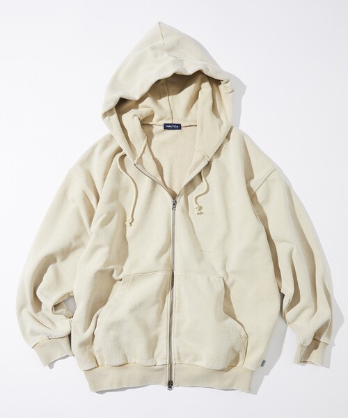 NAUTICA（ノーティカ）の「NAUTICA/ノーティカ Bleach Washed Hidden Logo Sweat Zip Hoodie/ブリーチ ウォッシュド ヒドゥンロゴ スウェット ジップフーディ（パーカー・メンズ・ブラック/サンドベージュ/ネイビー/オレンジ/ベージュ・MEDIUM/LARGE/X-LARGE/SMALL）」の21枚目の写真