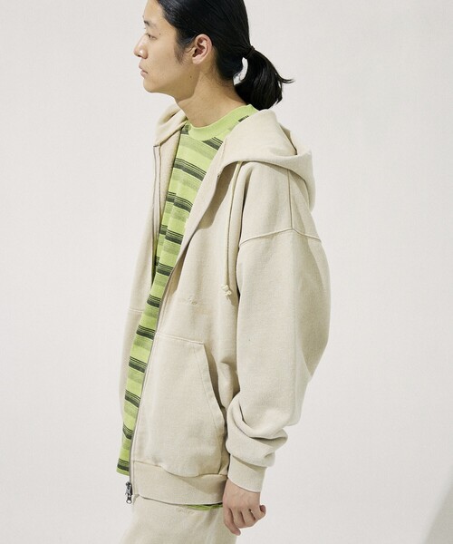 NAUTICA（ノーティカ）の「NAUTICA/ノーティカ Bleach Washed Hidden Logo Sweat Zip Hoodie/ブリーチ ウォッシュド ヒドゥンロゴ スウェット ジップフーディ（パーカー・メンズ・ブラック/サンドベージュ/ネイビー/オレンジ/ベージュ・MEDIUM/LARGE/X-LARGE/SMALL）」の12枚目の写真