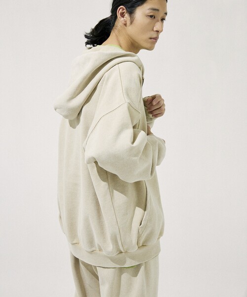 NAUTICA（ノーティカ）の「NAUTICA/ノーティカ Bleach Washed Hidden Logo Sweat Zip Hoodie/ブリーチ ウォッシュド ヒドゥンロゴ スウェット ジップフーディ（パーカー・メンズ・ブラック/サンドベージュ/ネイビー/オレンジ/ベージュ・MEDIUM/LARGE/X-LARGE/SMALL）」の10枚目の写真