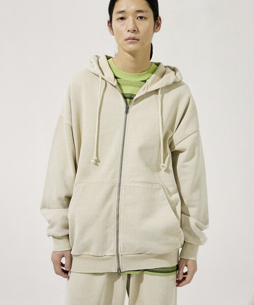 NAUTICA（ノーティカ）の「NAUTICA/ノーティカ Bleach Washed Hidden Logo Sweat Zip Hoodie/ブリーチ ウォッシュド ヒドゥンロゴ スウェット ジップフーディ（パーカー・メンズ・ブラック/サンドベージュ/ネイビー/オレンジ/ベージュ・MEDIUM/LARGE/X-LARGE/SMALL）」の7枚目の写真