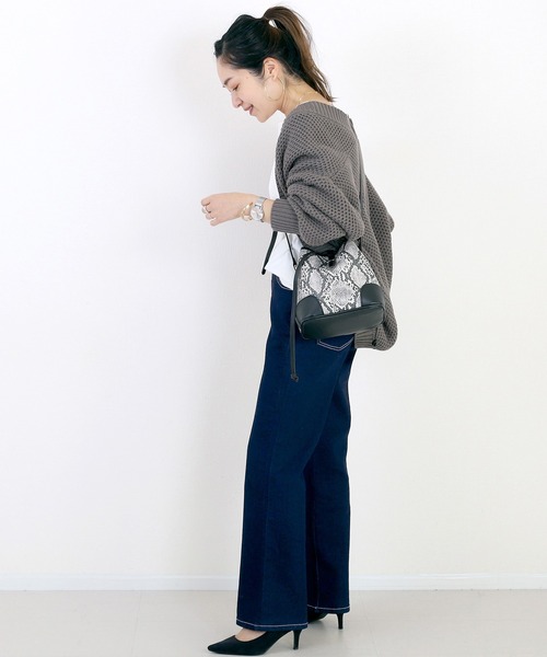 Aletta vita（アレッタビータ）の「ボーテストレッチデニムパンツ（デニムパンツ・レディース・ワンウォッシュ/ブルー・M/L）」の7枚目の写真