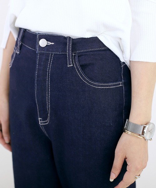Aletta vita（アレッタビータ）の「ボーテストレッチデニムパンツ（デニムパンツ・レディース・ワンウォッシュ/ブルー・M/L）」の8枚目の写真