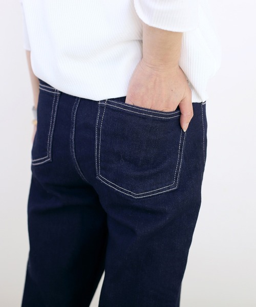 Aletta vita（アレッタビータ）の「ボーテストレッチデニムパンツ（デニムパンツ・レディース・ワンウォッシュ/ブルー・M/L）」の10枚目の写真