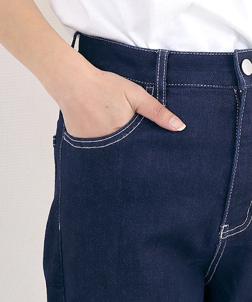 Aletta vita（アレッタビータ）の「ボーテストレッチデニムパンツ（デニムパンツ・レディース・ワンウォッシュ/ブルー・M/L）」の19枚目の写真