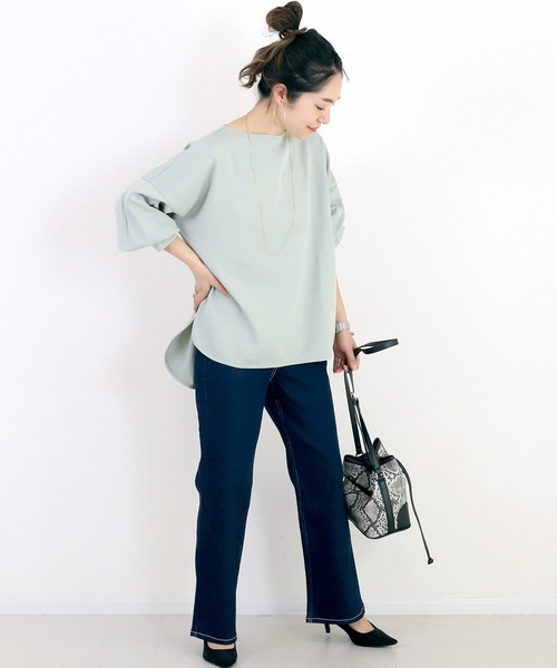 Aletta vita（アレッタビータ）の「ボーテストレッチデニムパンツ（デニムパンツ・レディース・ワンウォッシュ/ブルー・M/L）」の15枚目の写真