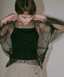 MANOF（マノフ）の「TULLE DOCKING CUT TOPS（その他トップス）」