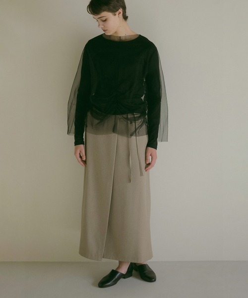 トップス ARULLE tulle docking cut sew ARULLE tulle docking cut sew - メルカリ