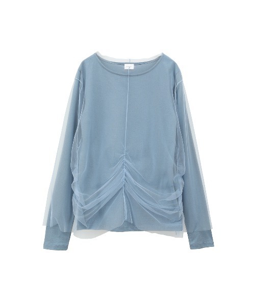 セール】TULLE DOCKING CUT TOPS（その他トップス）｜MANOF