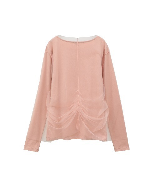 セール】TULLE DOCKING CUT TOPS（その他トップス）｜MANOF（マノフ