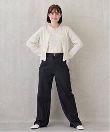 petit main LIEN（プティマインリアン）の「【親子リンク】ストレッチワイドパンツ（その他パンツ）」