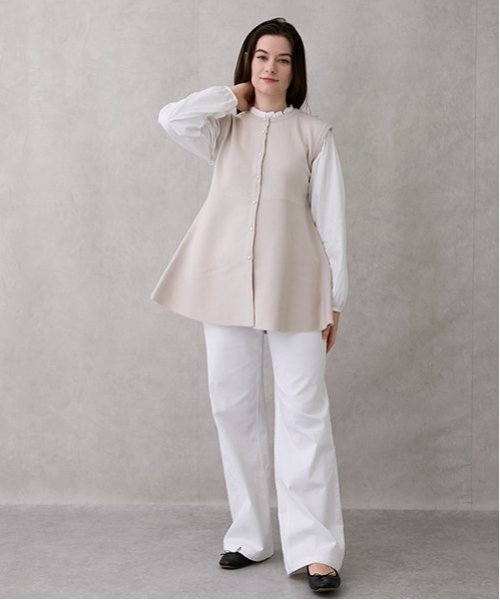 petit main LIEN（プティマインリアン）の「【親子リンク】ストレッチワイドパンツ（その他パンツ・レディース・チャコール/ブルー/アイボリー・M/S）」の13枚目の写真