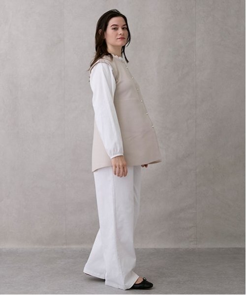 petit main LIEN（プティマインリアン）の「【親子リンク】ストレッチワイドパンツ（その他パンツ・レディース・チャコール/ブルー/アイボリー・M/S）」の14枚目の写真