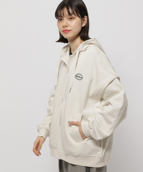 niko and...(ニコアンド)の「袖取り外しZIPパーカー(パーカー・レディース・ネイビー/グレー/アイボリー・FREE)」の12枚目の写真